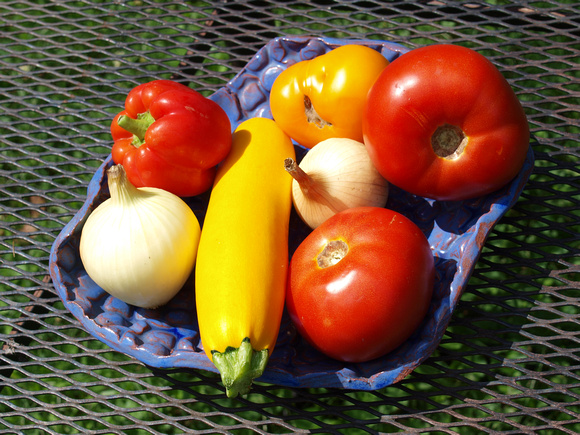 Fresh summer vegetables from farm stand